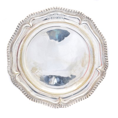 Lot 134 - A Victorian silver plate