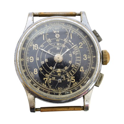 Lot 126 - A 1940s Breitling Telemetre Chronograph watch