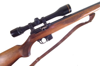 Lot 69 - CZ Semi Auto .22lr rifle with scope and moderator