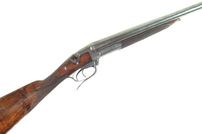 Lot 104 - Gibbs 12 bore side by side hammerless shotgun