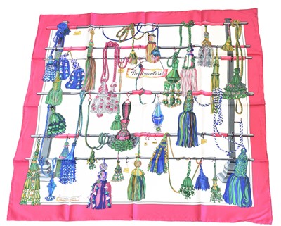 Lot 77 - A Hermès "Pasementerie" silk scarf by Francoise Heron