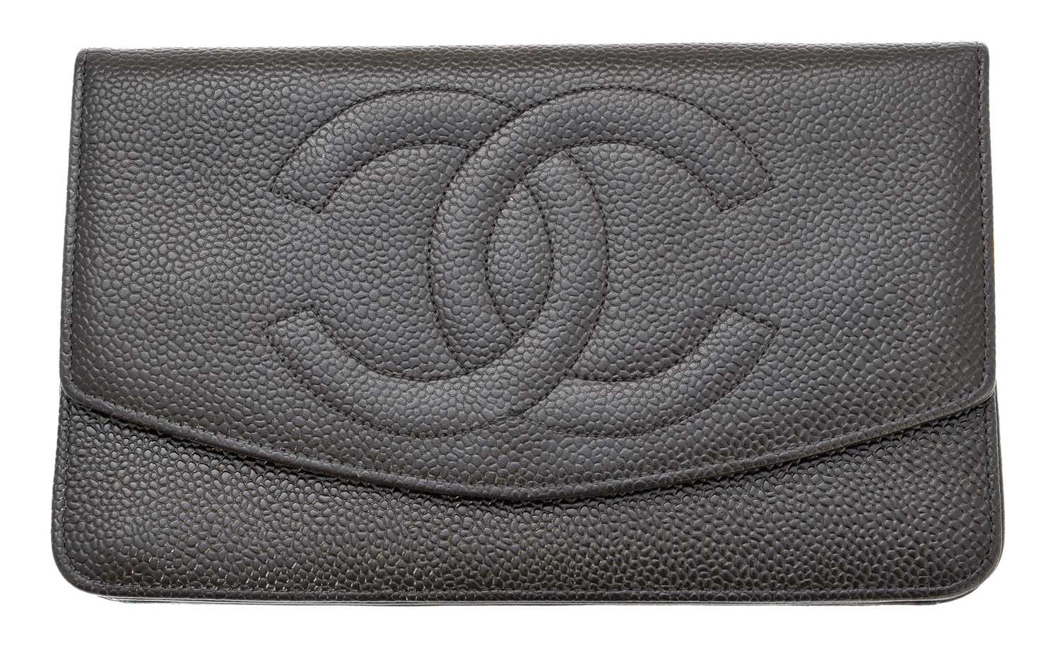 Lot 103 - A Chanel Flap Logo Bifold Long Wallet