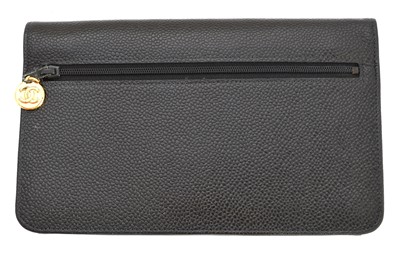 Lot 103 - A Chanel Flap Logo Bifold Long Wallet