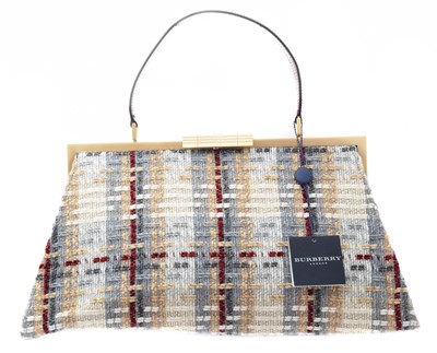 Lot 1 - A Burberry tweed bag