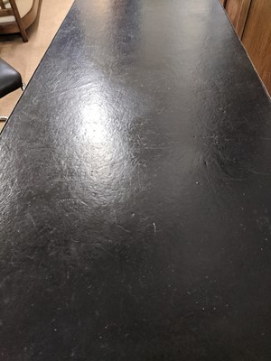 Lot 206 - PEL desk by Wells Coates, chrome and black lacquered writing desk and chair.