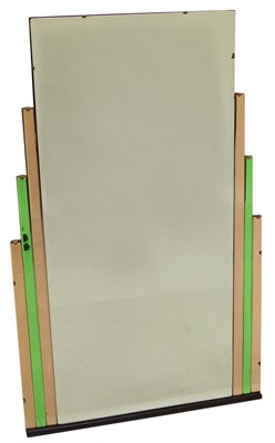 Lot 217 - Rectangular Art Deco design overmantel mirror