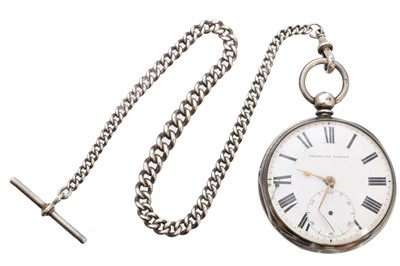 Lot 80 - A silver open face pocket watch