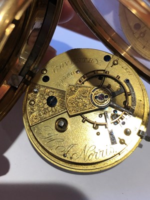 Lot 295 - An 18ct gold open face pocket watch