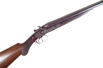 Lot 101 - Midland gun company 12 bore side by side hammer gun serial number 15504