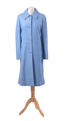 Lot 82 - A leather coat by Versus, Gianni Versace