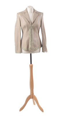 Lot 83 - A leather jacket by Escada