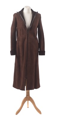 Lot 27 - A suede coat by Miu Miu