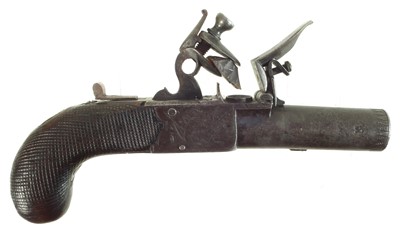 Lot 23 - Flintlock boxlock pistol by Hill London