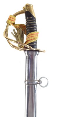 Lot 363 - Modern replica of a Confederate Cavalry sword and scabbard