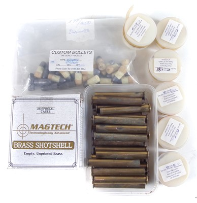 Lot 221 - Collection of black powder ammunition components