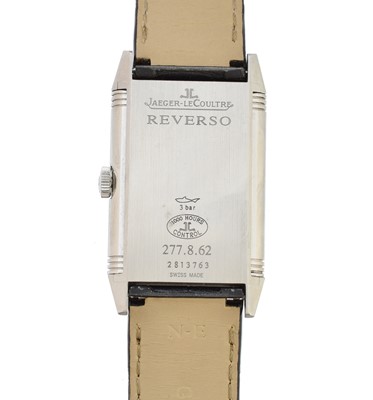 Lot 271 - A Jaeger-LeCoultre Grande Reverso Ultra Thin stainless steel manual wind wristwatch