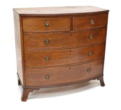 Lot 449 - George III mahogany chest of drawers