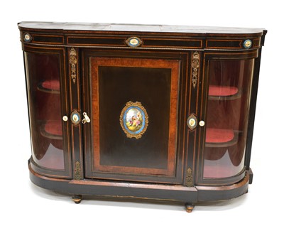 Lot 463 - Victorian ebonised chiffonier