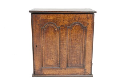 Lot 422 - 17-century oak tabletop spice cabinet