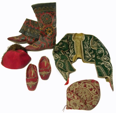 Lot 224 - Russian embroidered child's cossack costume