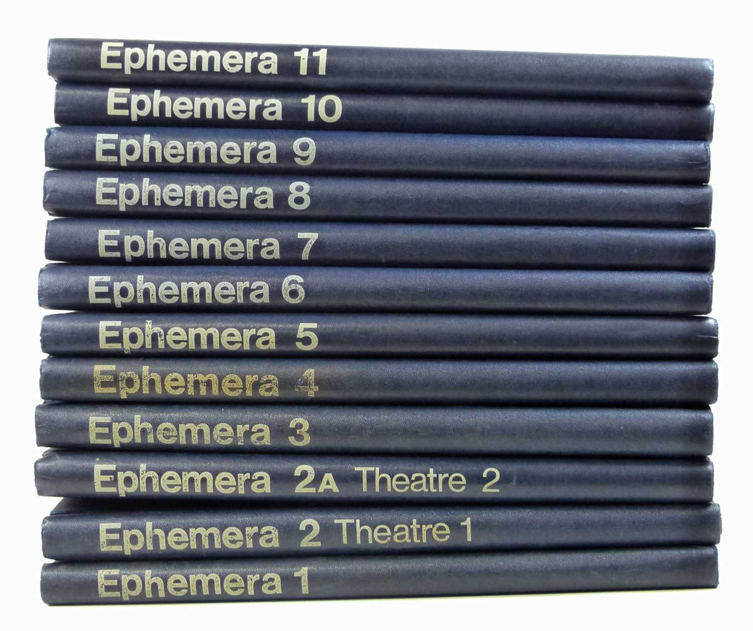 Lot 118 - Twelve binders containing ephemera