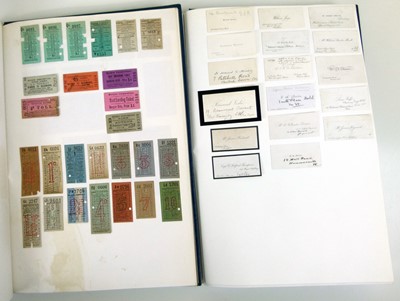 Lot 118 - Twelve binders containing ephemera