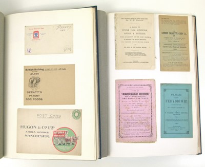 Lot 118 - Twelve binders containing ephemera