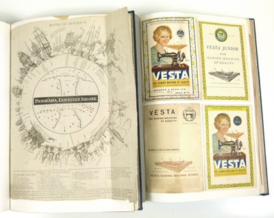 Lot 118 - Twelve binders containing ephemera