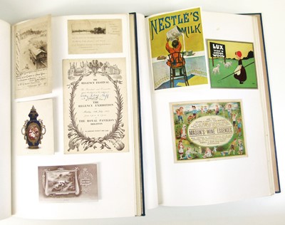Lot 118 - Twelve binders containing ephemera