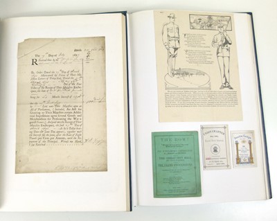 Lot 118 - Twelve binders containing ephemera