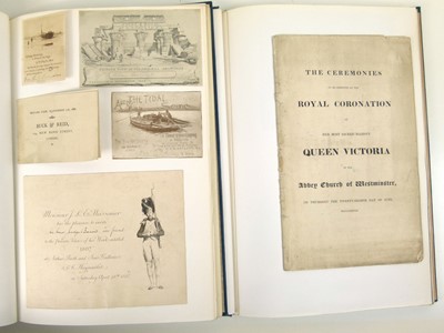 Lot 118 - Twelve binders containing ephemera