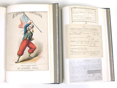 Lot 118 - Twelve binders containing ephemera