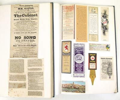 Lot 118 - Twelve binders containing ephemera
