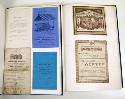 Lot 118 - Twelve binders containing ephemera