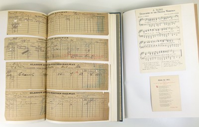 Lot 118 - Twelve binders containing ephemera