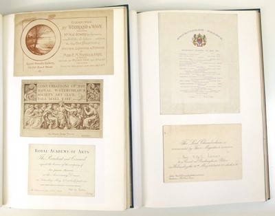 Lot 118 - Twelve binders containing ephemera