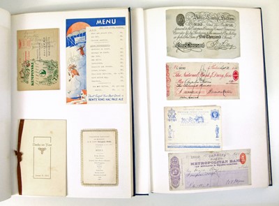 Lot 118 - Twelve binders containing ephemera