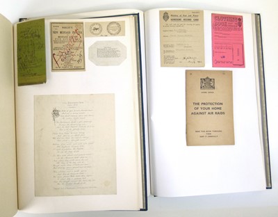 Lot 118 - Twelve binders containing ephemera