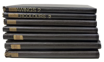 Lot 92 - Seven spring-back binders containing ephemera