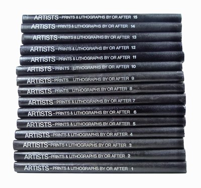 Lot 96 - Fifteen spring-back binders containing ephemera