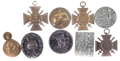 Lot 282 - Collection of German WWI and WWII badges and medals