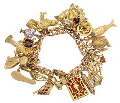 Lot 8 - A charm bracelet