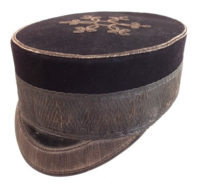 Lot 258 - Victorian Hussars pill box cap.