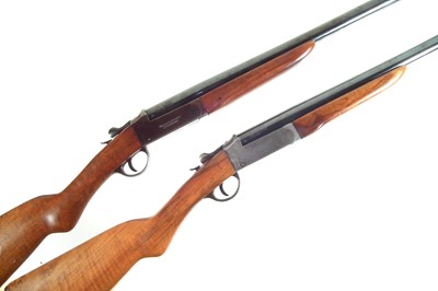 Lot 88 - Composed pair of Webley 12 bore single barrel shotguns