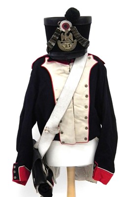 Lot 424 - High quality re-enactor uniform for Napoleonic 21st Ligne Fusilier