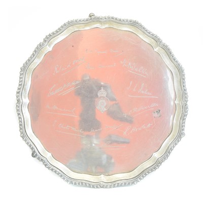 Lot 140 - A George V silver salver