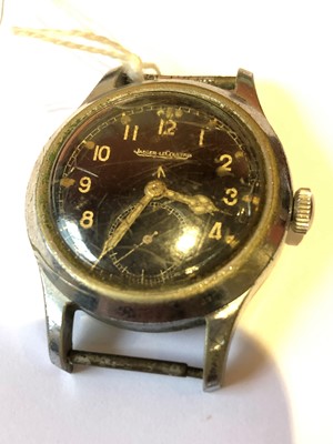 Lot 270 - A WWII Jaeger-LeCoultre 'Dirty Dozen' manual wind wristwatch