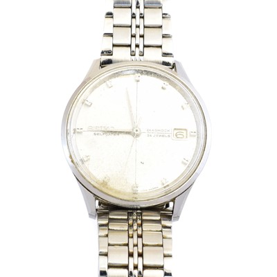 Lot 68 - A Seiko stainless steel Self Dater Diashock watch