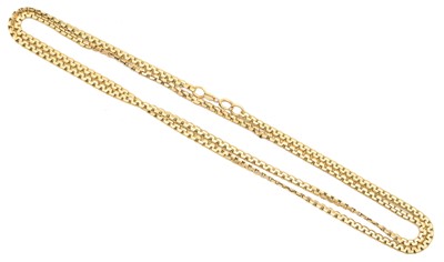 Lot 132 - A 9ct gold chain necklace