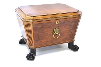 Lot 466 - Regency mahogany wine cooler